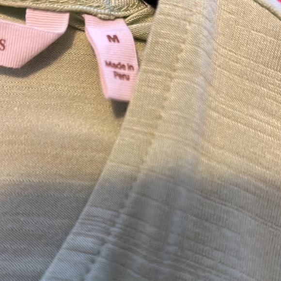 Soft Surroundings Blouse Size Medium Color light green - Picture 8 of 11